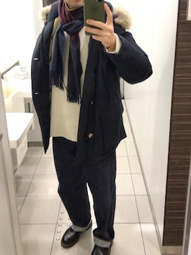 モジャ男さん（メンズ・172cm）の冬コーディネート