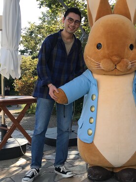 モジャ男さん（メンズ・172cm）の夏コーディネート