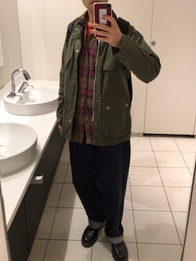 「アイテム（ブルゾン）」を使った、モジャ男さん（メンズ・172cm・30代）の秋コーディネート