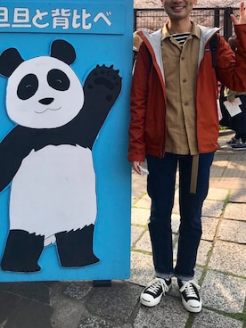 モジャ男さん（メンズ・172cm）の春コーディネート