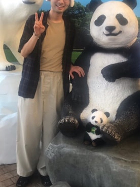 モジャ男さん（メンズ・172cm）の夏コーディネート