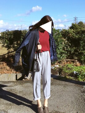 ちゃんりささん（レディース・155cm）の冬コーディネート