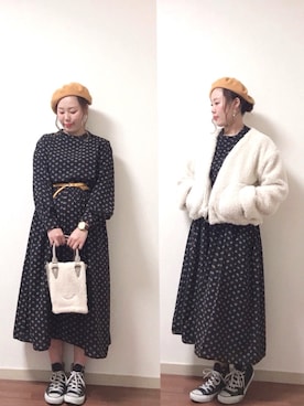 こながたさん（レディース・158cm）の冬コーディネート