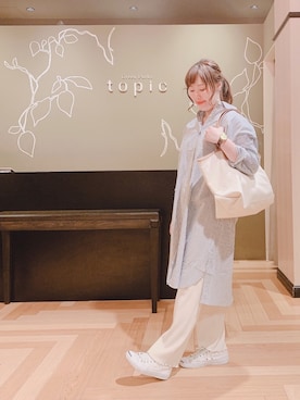「ジャックパーセル」｜「アイテム（シャツワンピース）」を使った、こながたさん（レディース・158cm）の冬コーディネート
