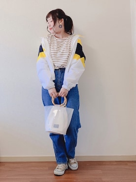 「Ober Tashe（オーバータッシェ）のアイテム」を使った、こながたさん（レディース・158cm）の春コーディネート