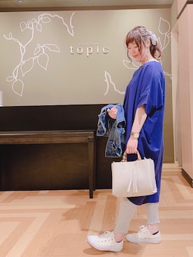 「ワンピース×レギンス」｜こながたさん（レディース・158cm）の春コーディネート