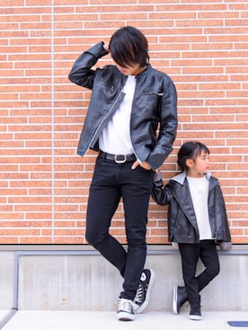 「CONVERSE（コンバース）のアイテム（デニムパンツ）」を使った、kai24さん（メンズ・178cm）の秋コーディネート