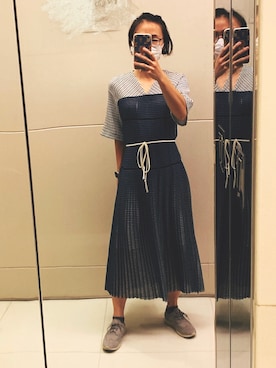 「initial（イニシャル）のアイテム（ワンピース/ドレス）」を使った、Kwan🤪さん（レディース・155cm）の夏コーディネート