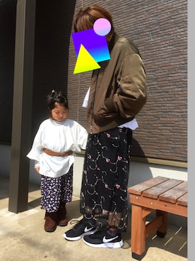 「NANO universe（ナノユニバース）のアイテム（ジャケット/アウター）」を使った、のれる⭐️さん（キッズ・100cm）の春コーディネート