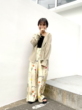 「STAIR（ステア）のアイテム」を使った、TOMOKOさん（レディース・157cm）の春コーディネート