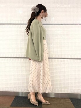 「Te chichi（テチチ）のアイテム（アンサンブル）」を使った、Wendyさん（レディース・162cm）の春コーディネート