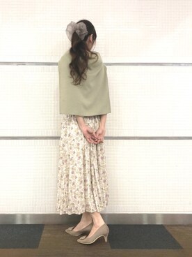 「Te chichi（テチチ）のアイテム（アンサンブル）」を使った、Wendyさん（レディース・162cm）の春コーディネート