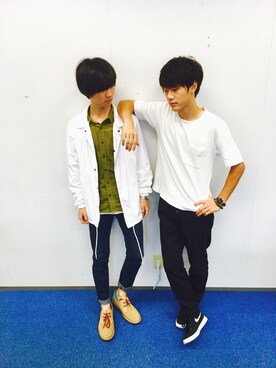 「Daniel Wellington」｜「アイテム（ナイロンジャケット）」を使った、じゅんやさん（メンズ・170cm）の秋コーディネート