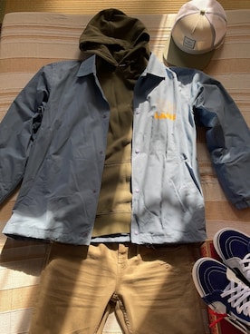 「RVCA（ルーカ）のアイテム（帽子）」を使った、Kentaさん（メンズ・174cm）の冬コーディネート
