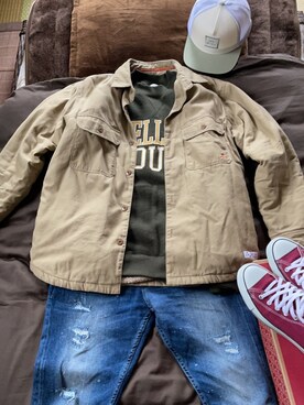「RVCA（ルーカ）のアイテム（帽子）」を使った、Kentaさん（メンズ・174cm）の春コーディネート