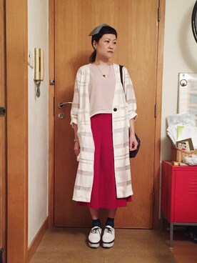 「Heaven Pleaseのアイテム」を使った、lausimさん（レディース・159cm）の春コーディネート