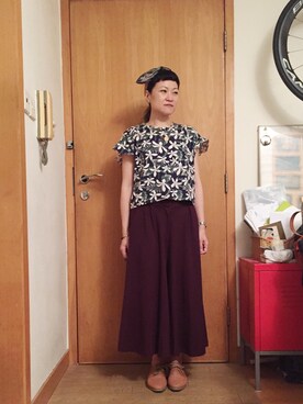 「Heaven Pleaseのアイテム」を使った、lausimさん（レディース・159cm）の春コーディネート