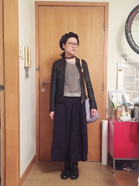 「note et silence （ノートエシロンス）のアイテム（ジャケット/アウター）」を使った、lausimさん（レディース・159cm）の冬コーディネート