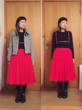 「COS（コス）のアイテム（チュニック）」を使った、lausimさん（レディース・159cm）の冬コーディネート
