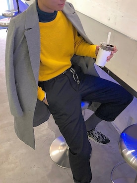 「EMODA（エモダ）のアイテム（ジャケット/アウター）」を使った、Ryukiさん（メンズ・173cm）の秋コーディネート