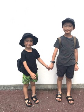 「VISSLA（ヴィスラ）のアイテム」を使った、yuuuiさん（キッズ・127cm）の夏コーディネート