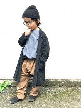 「IROIRO（イロイロ）のアイテム」を使った、yuuuiさん（キッズ・110cm）の冬コーディネート