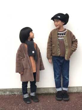 「ARCH & LINE（アーチアンドライン）のアイテム（ジャケット/アウター）」を使った、yuuuiさん（キッズ・132cm）の春コーディネート