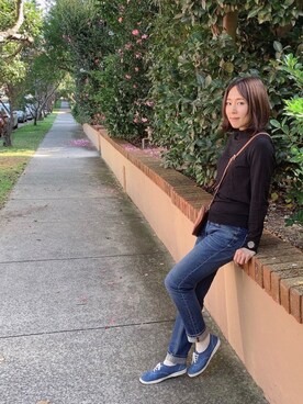「MUJI」｜「アイテム（その他）」を使った、𝒩𝑒𝓀𝑜さん（レディース・145cm）の春コーディネート