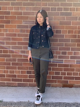「MUJI」｜「アイテム（アナログ腕時計）」を使った、𝒩𝑒𝓀𝑜さん（レディース・145cm）の春コーディネート