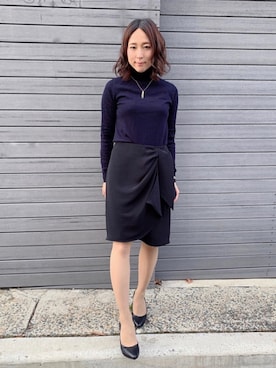 「MUJI」｜「アイテム（アクセサリー）」を使った、𝒩𝑒𝓀𝑜さん（レディース・145cm）の春コーディネート
