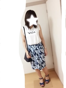 「PONTE VECCHIO（ポンテヴェキオ）のアイテム」を使った、さとみさん（レディース・157cm）の夏コーディネート