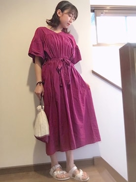 「WEGO（ウィゴー）のWEGO/ワイドカチューシャ（カチューシャ）」を使った、りこさん（レディース・157cm）の夏コーディネート