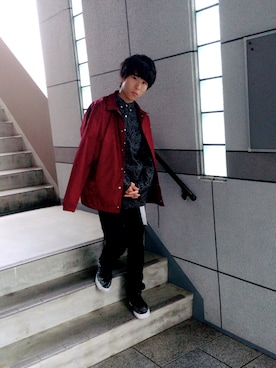 「EVOLUTION（エボリューション）のアイテム（パンツ）」を使った、クルトガ ユーリ！さん（メンズ・165cm）の秋コーディネート