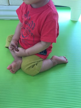 「NEEDLE WORK SOON（ニードルワークスーン）のアイテム」を使った、H．Ｙさん（キッズ・74cm）の夏コーディネート