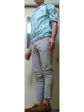 「ヒラキ（ヒラキ）のアイテム（ブーツ）」を使った、リョーマさん（メンズ・175cm）の夏コーディネート