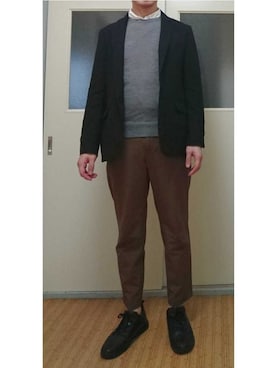 「ヒラキ（ヒラキ）のアイテム（スニーカー）」を使った、リョーマさん（メンズ・175cm）の秋コーディネート