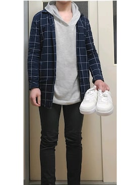「ヒラキ（ヒラキ）のアイテム（スニーカー）」を使った、リョーマさん（メンズ・175cm）の春コーディネート