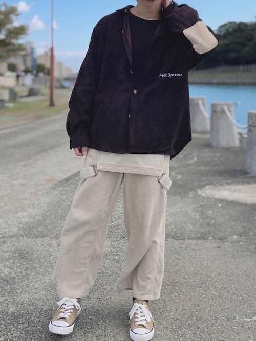 セール】【neos -addictive design-】ビッグシルエット コーデュロイ