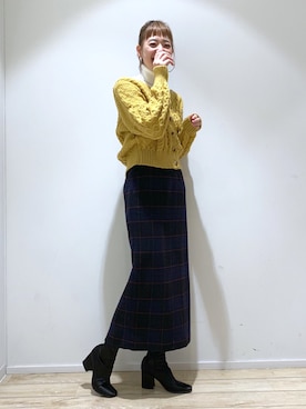 オザキチハルさん(レディース・168cm)の冬コーディネート