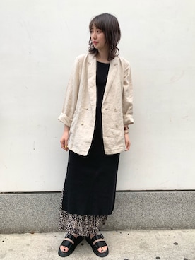 オザキチハルさん（レディース・168cm）の春コーディネート