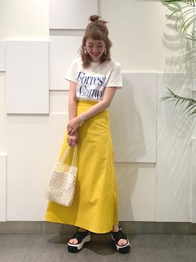 「SHAKA」｜オザキチハルさん（レディース・168cm・20代）の夏コーディネート