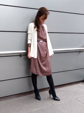 「ナラカミーチェ」｜「アイテム（シャツワンピース）」を使った、Virginiaさん（レディース・160cm）の秋コーディネート