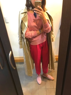 「アイテム（トレンチコート）」を使った、ありささん（レディース・166cm・20代）の春コーディネート