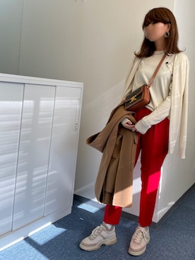 「JIL SANDER NAVY（ジルサンダーネイビー）のアイテム」を使った、ありささん（レディース・167cm）の冬コーディネート