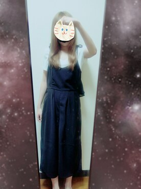 「IMAGE COLLECTION（イマージュコレクション）のアイテム（サロペット/オーバーオール）」を使った、りーさん（レディース・157cm）の夏コーディネート
