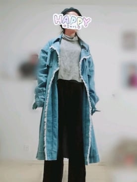 「RNA」｜「アイテム（トレンチコート）」を使った、友華さん（レディース・157cm）の春コーディネート