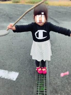 「おんなのこコーデ」｜「アイテム（ブルゾン）」を使った、himariさん（キッズ・100cm）の秋コーディネート