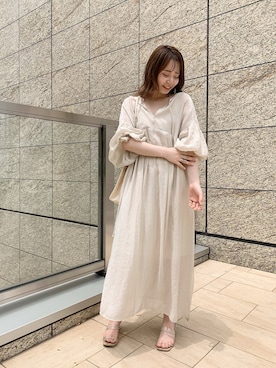 「Chico（チコ）のアイテム（シャツワンピース）」を使った、nagochanさん（レディース・156cm）の夏コーディネート