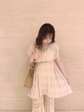 「ワントーンスタイル」｜nagochanさん（レディース・156cm）の夏コーディネート