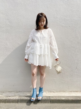 「コットンレース」｜nagochanさん（レディース・156cm）の春コーディネート